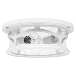 Vintage Lampen|Feuchtraumleuchten*Elstead Deckenlampe außen IP44 Vintage Design Weiß Eingang