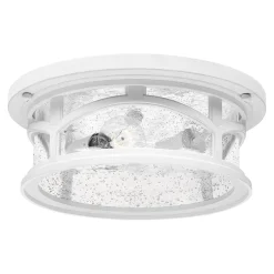 Vintage Lampen|Feuchtraumleuchten*Elstead Deckenlampe außen IP44 Vintage Design Weiß Eingang