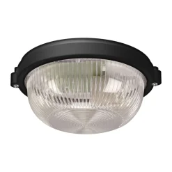 Badezimmer Lampe|Feuchtraumleuchten*Strühm Deckenlampe außen Maritim Ø 18 cm klein IP65 Schwarz E27