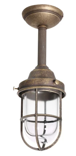 Außenleuchten Antik|Außenleuchten Messing*Giovanni Battista Deckenlampe Außen Maritim Echt-Messing