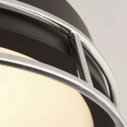 Deckenleuchten|Bürolampen*Searchlight Deckenlampe Bad IP44 2x E14 D: 30 cm Schwarz Chrom