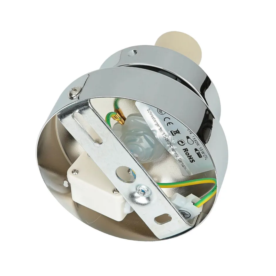 Wohnzimmerlampen|Glaslampen*Easylight Deckenlampe Badezimmer Chrom Weiß E14