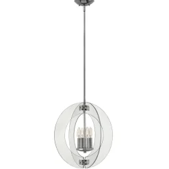 Deckenleuchten|Moderne Lampen*Elstead Deckenlampe Chrom Klar Glas Metall Modern BATILA
