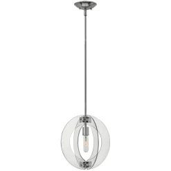 Deckenleuchten|Moderne Lampen*Elstead Deckenlampe E27 Ø33cm Chrom Glas Metall Modern