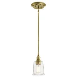 Elstead Deckenlampe E27 in Messing Ø13cm Glas Metall Jugendstil< Wohnzimmerlampen|Glaslampen