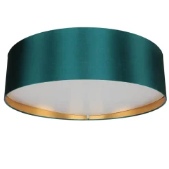 Deckenleuchten|Flurlampen*Easylight Deckenlampe 4-flammig Grün Gold Stoff dekorativ