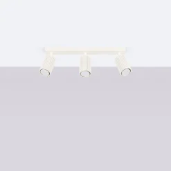 Sollux Deckenlampe 3-flammig GU10 B: 45 cm klein in Creme Modern< Flurlampen|Wohnzimmerlampen