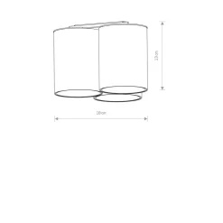 Deckenleuchten|Flurlampen*Nowodvorski Deckenlampe 3-flammig GU10 Weiß Metall Modern EYE