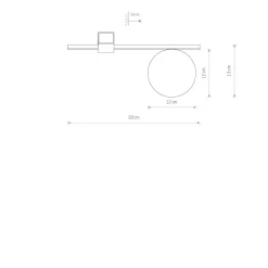 Deckenleuchten|Flurlampen*Nowodvorski Deckenlampe G9 Schwarz Weiß Glas Aluminium Modern