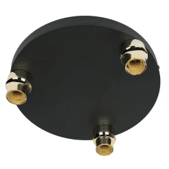 Glaslampen|Jugendstil Lampen*TK Lighting Deckenlampe Glas 3-flammig farbig Ø 44 cm elegant