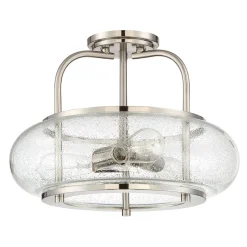 Elstead Deckenlampe Glas Metall Ø41cm innen Vintage Stil< Deckenleuchten|Industrie Lampen