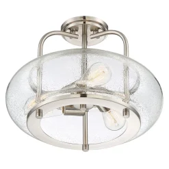 Elstead Deckenlampe Glas Metall Ø41cm innen Vintage Stil< Deckenleuchten|Industrie Lampen