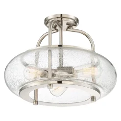 Elstead Deckenlampe Glas Metall Ø41cm innen Vintage Stil< Deckenleuchten|Industrie Lampen