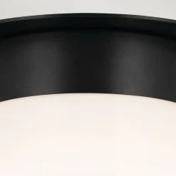 Deckenleuchten|Flurlampen*Elstead Deckenlampe Glas Metall D: 21,6 cm klein Schwarz Weiß