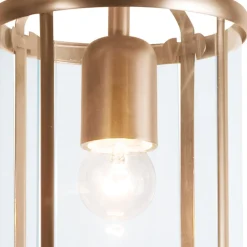 Steinhauer Deckenlampe Glas Metall in Bronze Ø16 cm E27 Klassisch< Deckenleuchten|Badezimmer Lampe