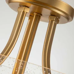 Flurlampen|Bürolampen*Elstead Deckenlampe Glas Schirm Ø 31,3 cm in Messing gebürstet