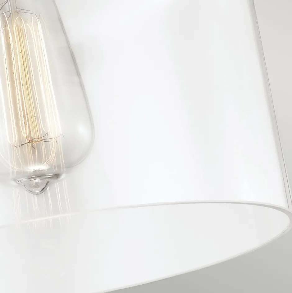 Elstead Deckenlampe Glas Vintage Design Ø23cm E27 BASRA< Deckenleuchten|Flurlampen