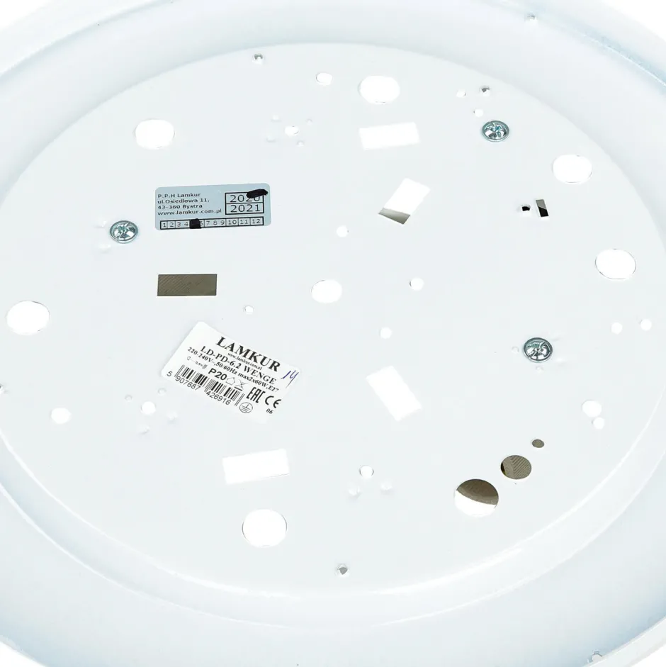 Lamkur Deckenlampe groß Holz Glas Ø37cmSchlafzimmer< Holzlampen|Moderne Lampen