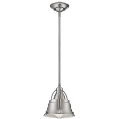 Deckenleuchten|Flurlampen*Elstead Deckenlampe Industrial Metall Glas in Nickel DEBIELA