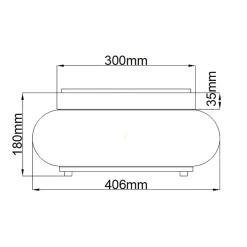 Deckenleuchten|Badezimmer Lampe*Elstead Deckenlampe IP44 Bad rund Ø 40,6 cm 3x E27 Chrom