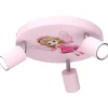 Luminex Deckenlampe Kinder Rosa Ø 30 cm schwenkbar Metall 3x GU10<Kinder Spots|Kinderzimmerlampen