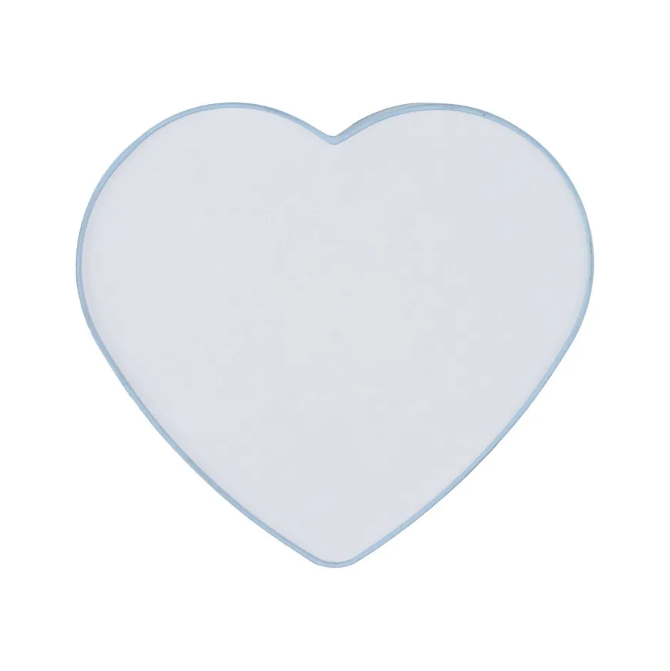 TK Lighting Deckenlampe Kinderzimmer Hellblau Weiß L: 42 cm Herz 2x E27<Kinder Deckenleuchten|Kinderzimmerlampen