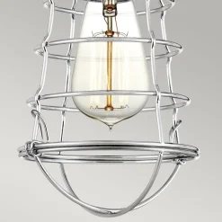 Deckenleuchten|Flurlampen*Elstead Deckenlampe klein Metall Ø 14,5 cm in Chrom poliert Vintage