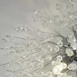 Searchlight Deckenlampe Kristall Ø 39 cm 4-flammig G9 Chrom Klar< Deckenleuchten|Flurlampen