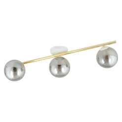 Emibig Deckenlampe Kugel Schirme Rauchglas Metall LUISELLA< Deckenleuchten|Flurlampen