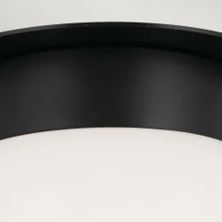 Elstead Deckenlampe Kugelschirm Glas Metall Ø 20,3 cm Schwarz Weiß E27< Deckenleuchten|Flurlampen