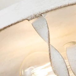 Elstead Deckenlampe Landhausstil D: 33 cm rund Shabby Weiß Antik< Flurlampen|Bürolampen