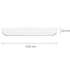 Nowodvorski Deckenlampe LED T8 wechselbar Weiß 3000 K 1700 lm Aluminium< Deckenleuchten|Flurlampen