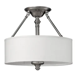 Elstead Deckenlampe LUANA in Nickel Ø:41cm Design Lampe< Deckenleuchten|Designerlampen