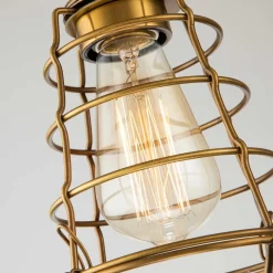 Deckenleuchten|Flurlampen*Elstead Deckenlampe Messing Antik D: 14,5 cm klein aus Metall E27