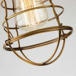 Deckenleuchten|Flurlampen*Elstead Deckenlampe Messing Antik D: 14,5 cm klein aus Metall E27