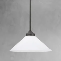 Deckenleuchten|Hängelampen*Giovanni Battista Deckenlampe Messing Glas E27 D: 29 cm höhenverstellbar