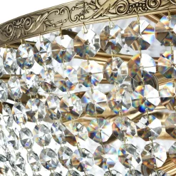 Maytoni Deckenlampe Metall Ø 100 cm in Gold antik E27 rund PAUL< Deckenleuchten|Esszimmer Lampen