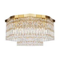 Maytoni Deckenlampe Metall E14 45 cm breit in Gold rund INGA< Deckenleuchten|Flurlampen