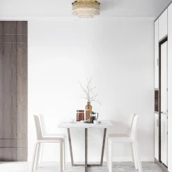 Maytoni Deckenlampe Metall E14 45 cm breit in Gold rund INGA< Deckenleuchten|Flurlampen