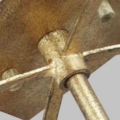 Deckenleuchten|Badezimmer Lampe*Elstead Deckenlampe Metall E14 36,5 cm breit in Antikgold