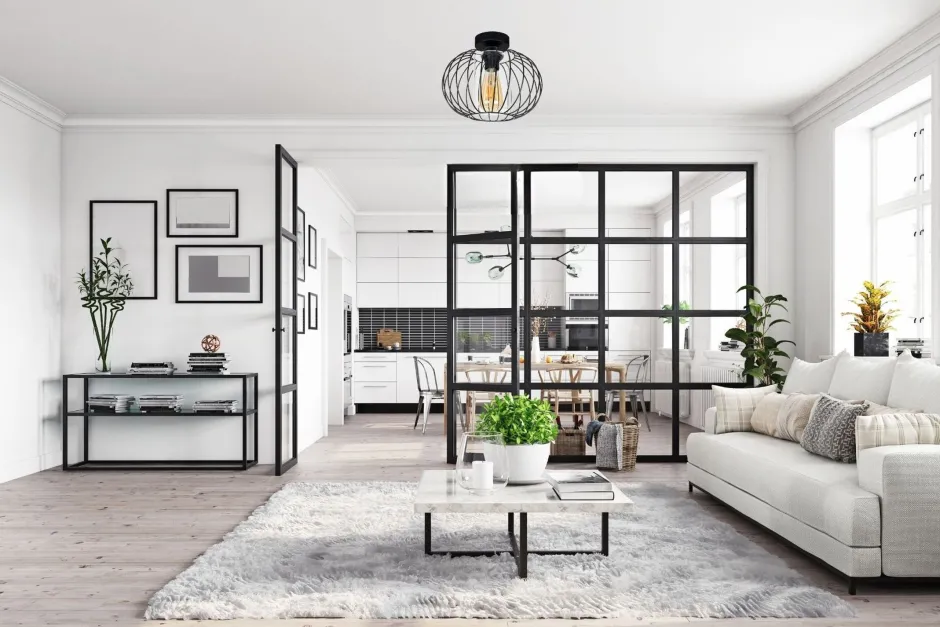 Belis Deckenlampe Metall E27 rund Ø25 cm Schwarz Retro Design< Flurlampen|Bürolampen