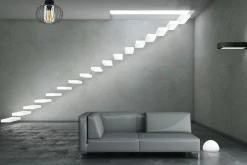 Belis Deckenlampe Metall E27 rund Ø25 cm Schwarz Retro Design< Flurlampen|Bürolampen