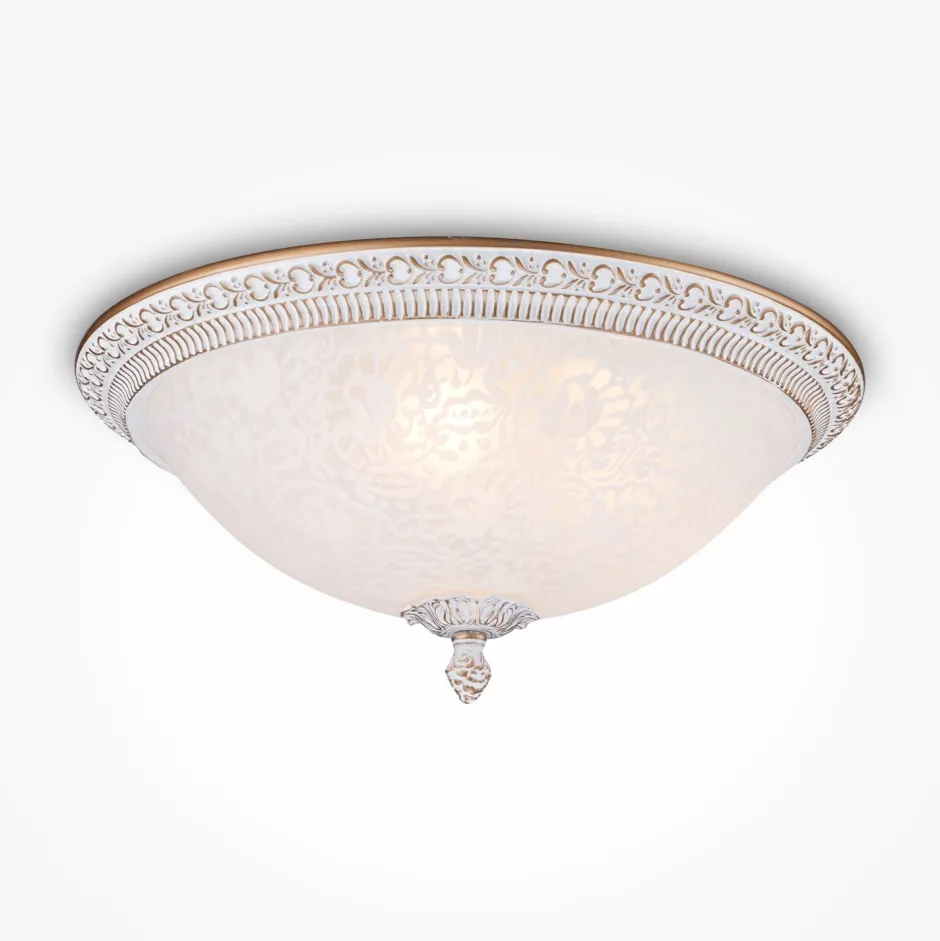 Maytoni Deckenlampe Metall Glas E27 rund D: 35 cm 3-flammig< Deckenleuchten|Flurlampen
