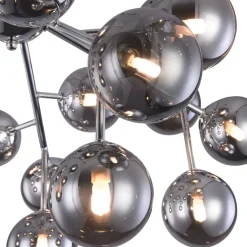 Maytoni Deckenlampe Metall Glas G9 75 cm breit Chrom Rauchgrau< Deckenleuchten|Badezimmer Lampe