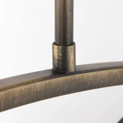 Deckenleuchten|Badezimmer Lampe*Steinhauer Deckenlampe Metall Glas in Bronze Creme 112 cm blendarm