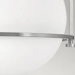 Elstead Deckenlampe Metall Glas rund Ø 28,2 cm E27 Kugel Schirm< Deckenleuchten|Badezimmer Lampe