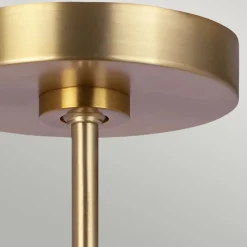 Elstead Deckenlampe Metall in Messing Ø46cm Mid Century< Deckenleuchten|Esszimmer Lampen