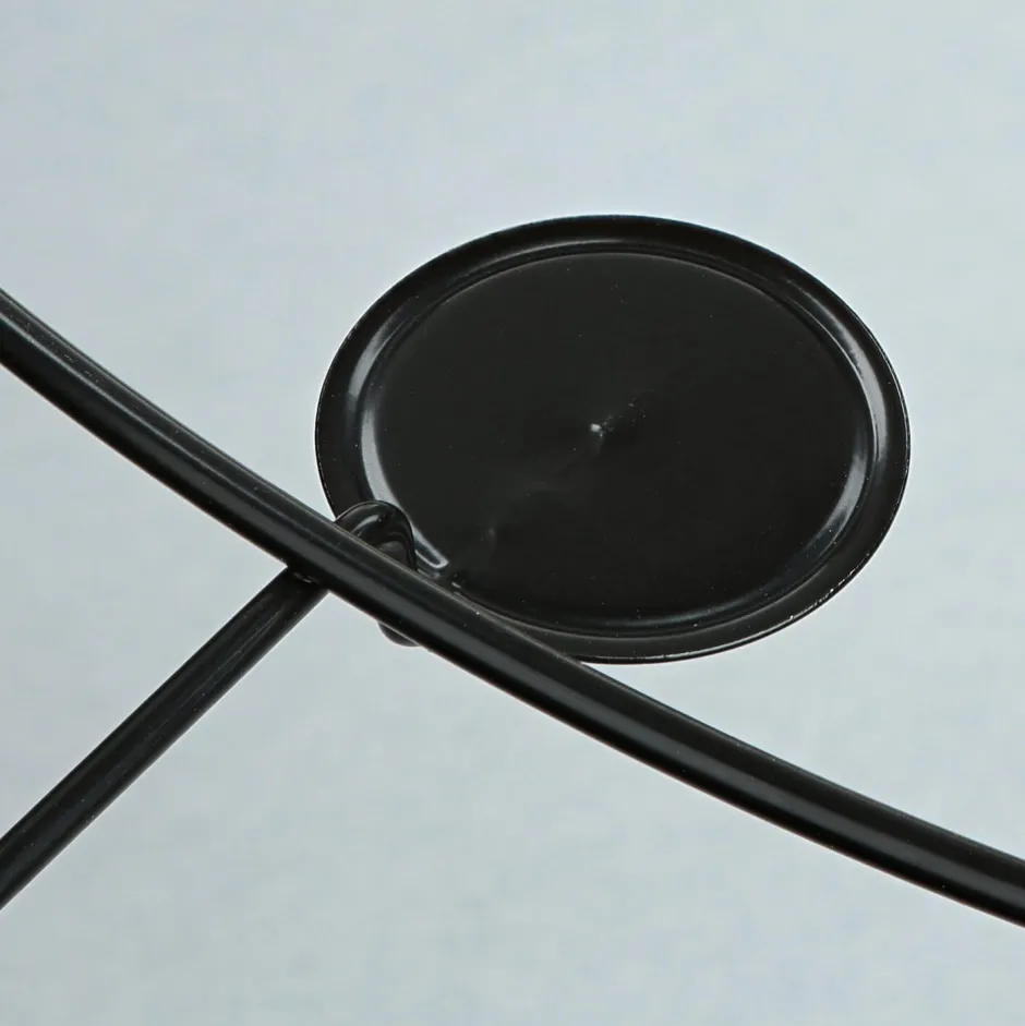 TK Lighting Deckenlampe Metall Stoff rund Ø 60 cm Schwarz Gold< Stofflampen|Moderne Lampen