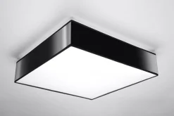 Sollux Deckenlampe Modern 55 cm breit Schwarz 4x E27 blendarm< Wohnzimmerlampen|Moderne Lampen