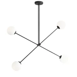 Deckenleuchten|Badezimmer Lampe*ALDEX Deckenlampe Modern Glas Metall H:120 cm E14 wohnlich